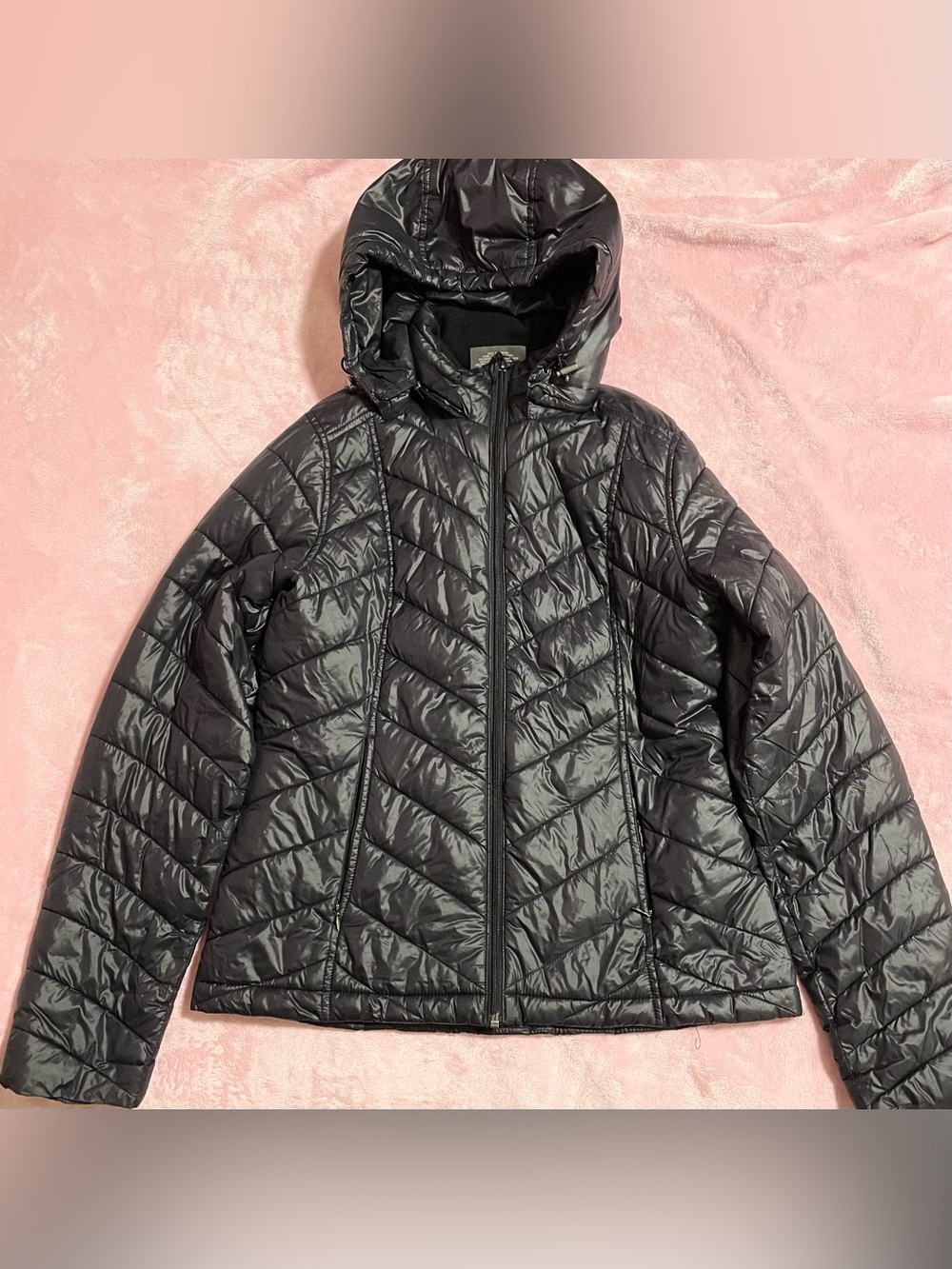 Women’s Tek Gear Black Quilted Puffer Jacket Size Small